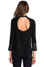 view 3 of 6 Domino Top in Black