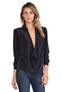 view 1 of 5 Tara Washed Silk Top in Black
