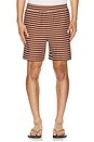 view 1 of 5 Stripe Jacquard Shorts in Rust