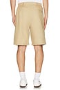 view 2 of 4 Wide Pleated Cotton Short in Camel