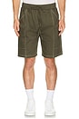 view 4 of 5 Canvas Contrast Shorts in Army Green