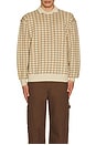 view 3 of 3 Orbison Wool Long Sleeve Polo in Beige