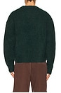 view 2 of 5 Dexter Cropped Alpaca Knit Sweater in Forest Green