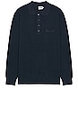 view 1 of 4 Ennio Long Sleeve Polo in Navy