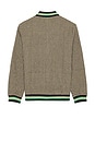 view 2 of 5 Sutton Dogtooth Zip Bomber Jacket in Brown
