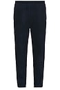 view 2 of 5 Reverse Fleece Grid Straight Joggers in Navy