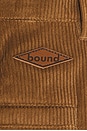 view 3 of 5 Wide Leg Cord Trouser in Pecan Brown
