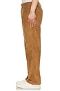 view 5 of 5 Wide Leg Cord Trouser in Pecan Brown