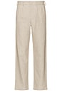 view 1 of 4 Tapered Double Pleat Trouser in Stone