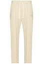 view 1 of 6 Straight Leg Pleat Joggers in Cream