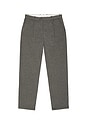 view 5 of 6 Herringbone Gracell Trouser in Charcoal Grey