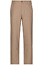 view 4 of 5 Dogtooth Woven Cropped Trouser in Mocha