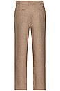 view 5 of 5 Dogtooth Woven Cropped Trouser in Mocha