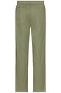 view 4 of 4 William Staple Cotton Trouser in Olive