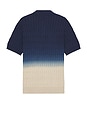 view 2 of 3 Knit Polo in Navy, Tan & Ombre