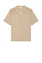 view 1 of 4 Floral Mosaic Shirt in Tan