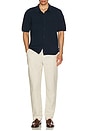 view 4 of 4 Rupert Crochet Knit Shirt in Navy