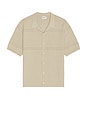 view 1 of 4 Rupert Crochet Knit Shirt in Sand