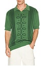 view 3 of 4 Andreas Knit Polo in Hunter Green