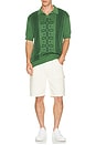 view 4 of 4 Andreas Knit Polo in Hunter Green