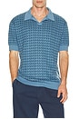 view 4 of 5 Harris Knit Polo in Blue Ocean