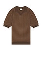 view 1 of 5 Harris Knit Polo in Brown Blend