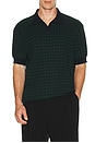 view 3 of 4 Harris Knit Polo in Navy & Forest