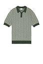 view 1 of 5 Harris Knit Polo in White & Green