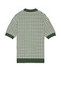 view 2 of 5 Harris Knit Polo in White & Green