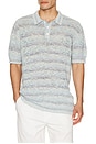 view 1 of 4 Marine Textured Knit Polo in Marine