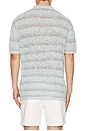 view 2 of 4 Marine Textured Knit Polo in Marine