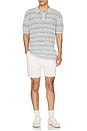 view 3 of 4 Marine Textured Knit Polo in Marine