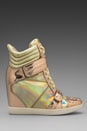 view 2 of 5 Nevan Wedge Sneaker in Gold Hologram