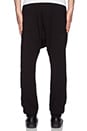 view 3 of 3 Drop Crotch Joggers in Black