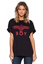 view 1 of 3 T-SHIRT GRAPHIQUE EAGLE BOY in Black