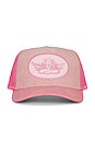 view 2 of 2 Boys Lie Trucker Hat in Bubblegum