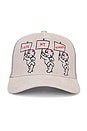 view 2 of 3 Read The Signs Trucker Hat in Grey