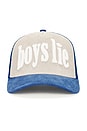 view 2 of 3 Don't Text Them Back Trucker Hat in Grey