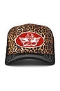 view 1 of 3 He's A Cheetah Trucker Hat in Black