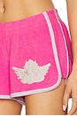 view 6 of 6 Cherub University Runner Shorts in Pink