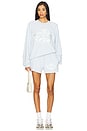 view 5 of 6 Aura Let Love Guide My Way Basic Short in Blue