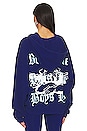 view 3 of 4 Head Over Heals Hoodie in Blue