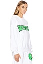 view 2 of 4 Don't Fumble Racer Hoodie in White