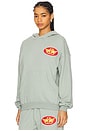 view 3 of 6 Yours Truly Racer Hoodie in Green