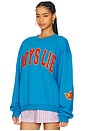 view 2 of 5 Razzle Dazzle Kara Crewneck in Blue