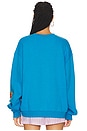 view 3 of 5 Razzle Dazzle Kara Crewneck in Blue