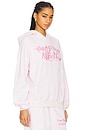 view 2 of 4 Dangerous Affection Racer Hoodie in Pink