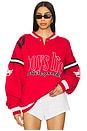 view 1 of 5 Fire Fueler Moto Jordan Pullover in Red