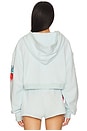 view 5 of 7 Ask Me If I Care Alex Cropped Hoodie in Blue