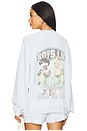 view 1 of 6 Aura Let Love Guide My Way Kara Sweatshirt in Blue